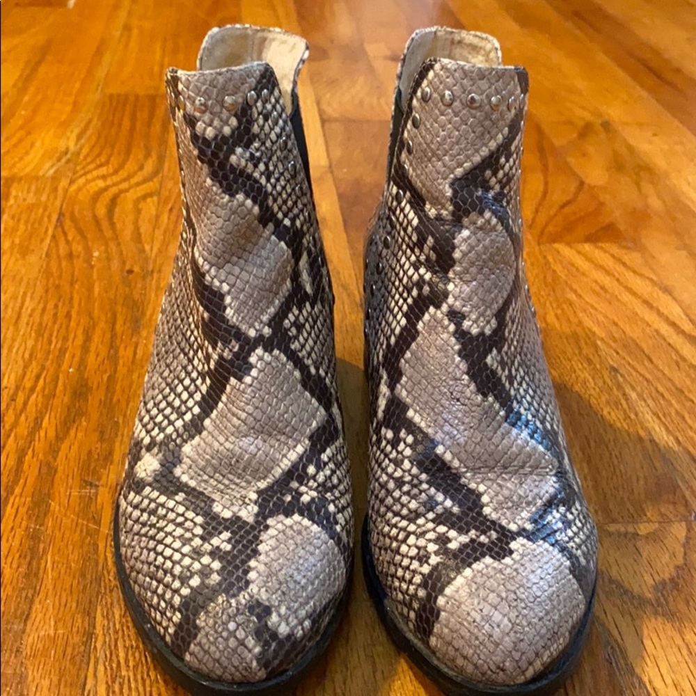 Steve Madden Snakeskin Booties